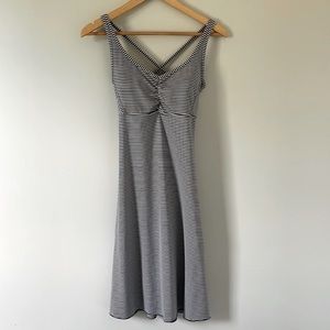 PrAna Rebecca Striped Dress -  - size Small - Black pinstripe